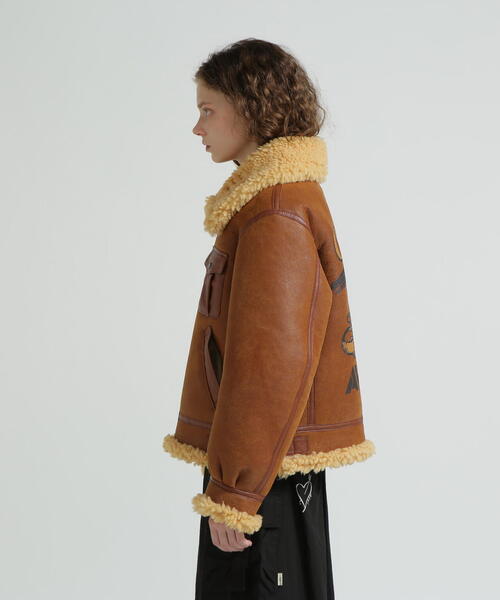 AVIREX（アヴィレックス） ムートンコート ボアコート 「50th