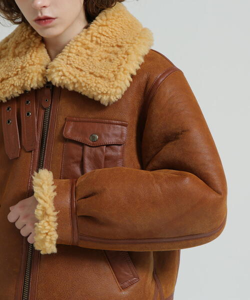 AVIREX（アヴィレックス） ムートンコート ボアコート 「50th
