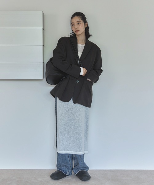 【匿名配送】定価17.850円✨Premium ワンピース feepur ワンピース シアースラブディープスリットワンピース