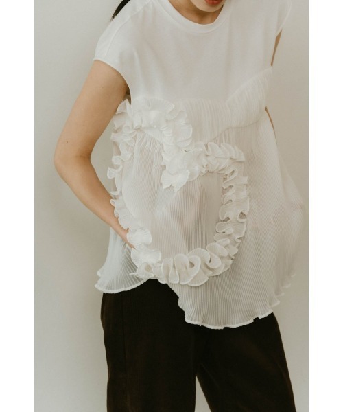 Knuth Marf（クヌースマーフ） ブラウス シャツ heart motif tulle