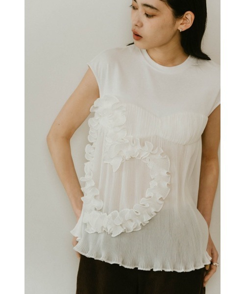 Knuth Marf（クヌースマーフ） ブラウス シャツ heart motif tulle