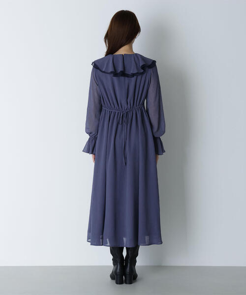 NATURAL BEAUTY BASIC ワンピース ラッフルフリルワンピース