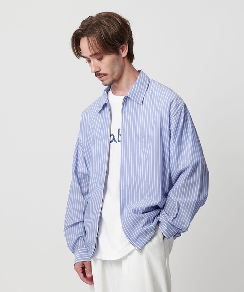 BEAUTY＆YOUTH UNITED ARROWS シャツ ボイル シアー ジップ