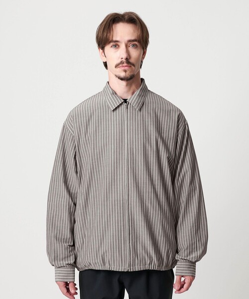 メンズ　シアー　H beauty&youth BEAUTY＆YOUTH UNITED ARROWS シャツ ボイル シアー ジップ