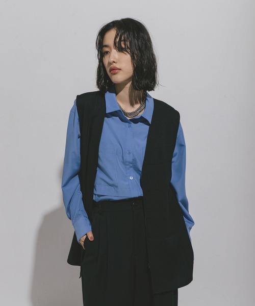 LEPSIM（レプシィム） ベスト ジレ ハニカムドビーベスト 572590