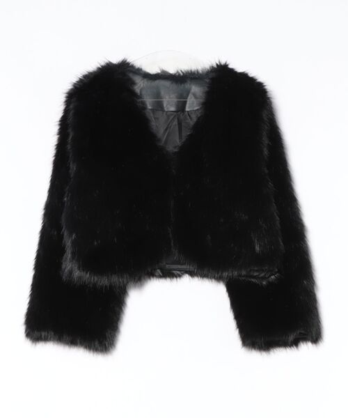 Rye by belgrace ジャケット ノーカラージャケット 薄手シャギー