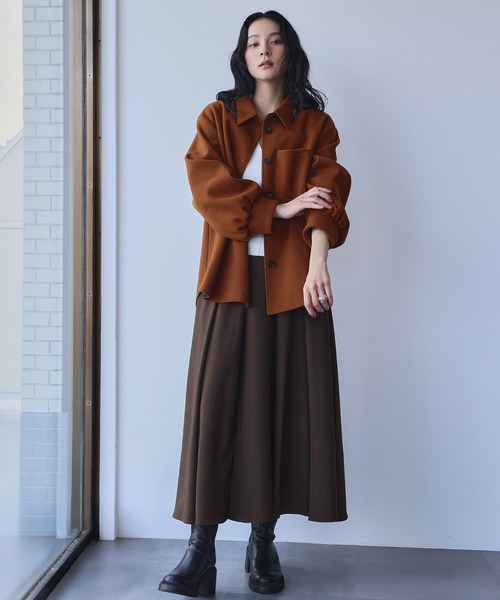 ELFRANK コート アウター 「2025AW」 ウールライク オーバーサイズ
