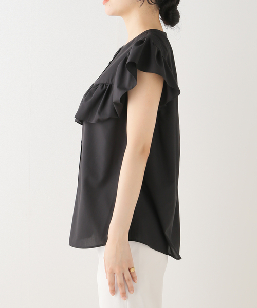 「La TOTALITE」 半袖ブラウス - ブラウン レディース_画像10