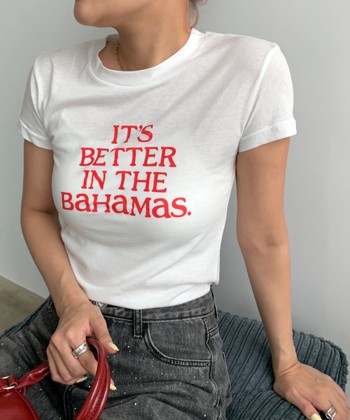 「SHAGGIE」 半袖Tシャツ FREE ホワイト レディース_画像7