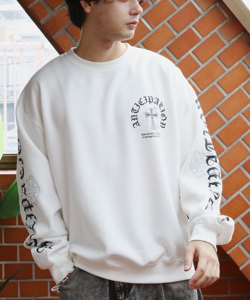 【人気モデル】トレーナー S スウェット　ホワイト　ロゴ 8 トレーナー スウェット ロゴプリントトレーナー メンズ レディース