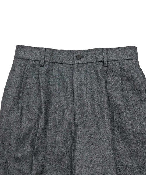 ATON（エイトン） スラックス LINEN WOOL TWILL LOOSE FIT PANTS