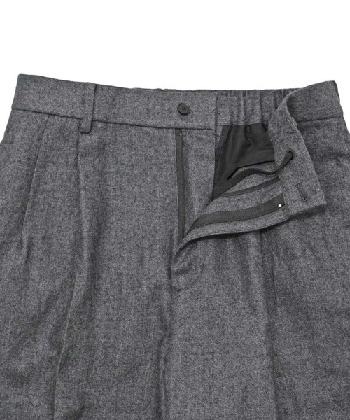 ATON（エイトン） スラックス LINEN WOOL TWILL LOOSE FIT PANTS