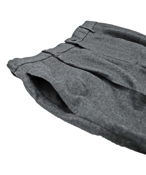 ATON（エイトン） スラックス LINEN WOOL TWILL LOOSE FIT PANTS