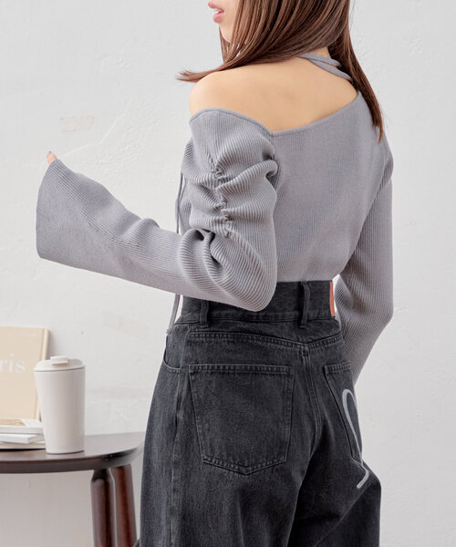 「Chico」 長袖ニット FREE アイボリー レディース_画像4