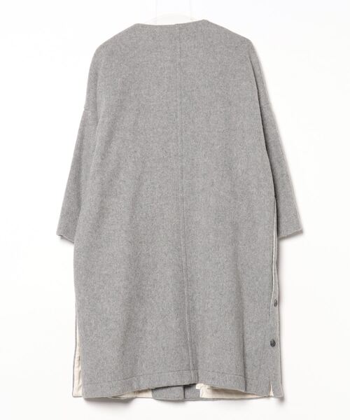 「t.yamai paris」 ノーカラーコート 1 グレー レディース_画像2
