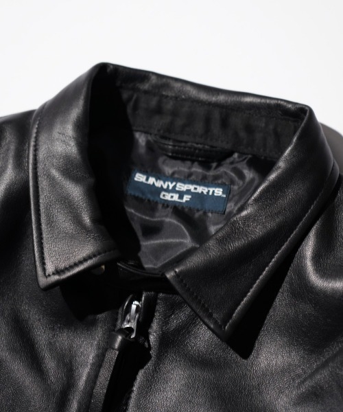 ブルゾン アウター SUNNY SPORTS サニースポーツ / LEATHER SWING TOP スウィングトップ メンズ レディースの画像
