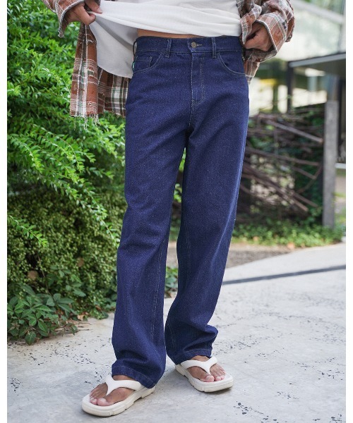 Re:room（リルーム） ジーンズ ワンウォッシュストレートデニムパンツ