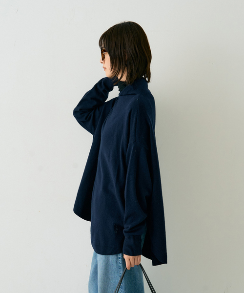 Rouge vif（ルージュ ヴィフ） ニット セーター ボトルネックポンチョ