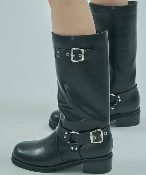 ROSE BUD（ローズバッド） ブーツ BELTED LONG BOOTS レディース