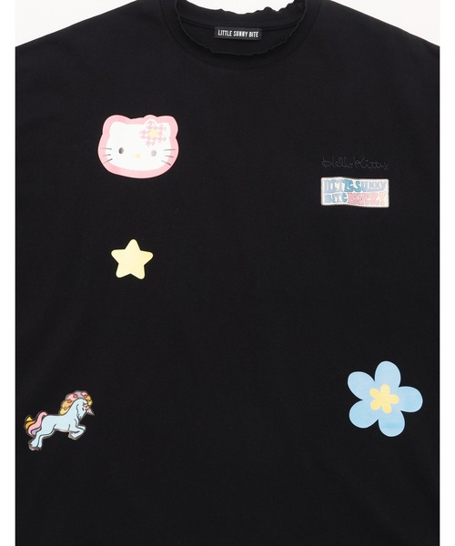 tシャツ hello kitty x little sunny bite frill long tee レディース