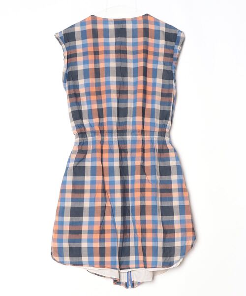 「Alice Ritter」 チェック柄ノースリーブワンピース - ブルー レディース_画像2
