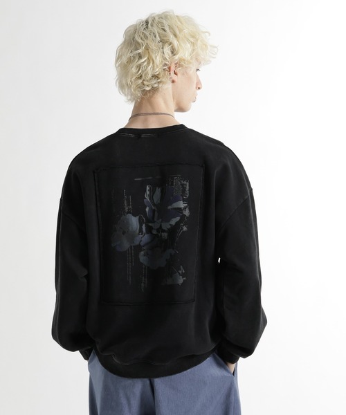 NO COFFEE × HARE ビッグシルエットスウェット 黒 HARE（ハレ） トレーナー スウェット ピグメントバックプリント