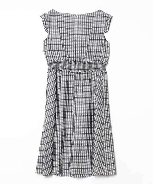 TOCCA（トッカ） チェック柄ノースリーブワンピース 4 グレー