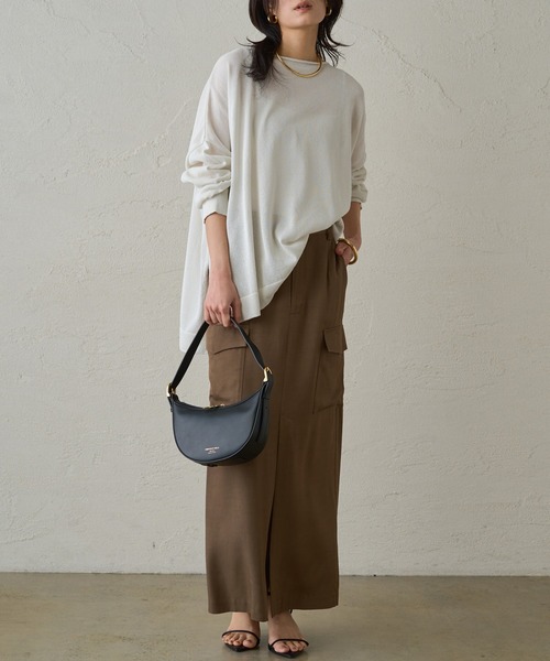 Loungedress（ラウンジドレス） 長袖ニット FREE オフホワイト