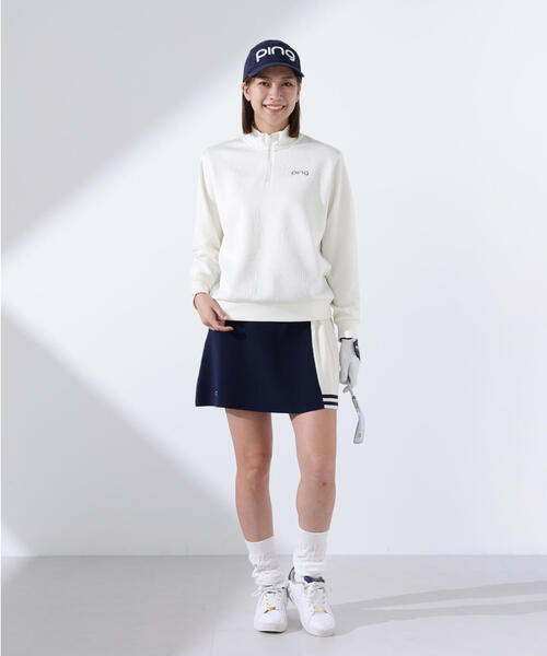 PING（ピン） スカート 「PING APPAREL」サイドプリーツバイカラー
