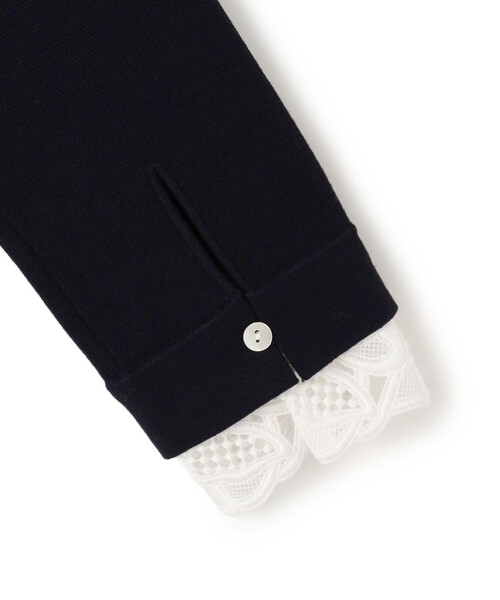 23区（ニジュウサンク） ワンピース ヴィスコースストレッチ レース襟