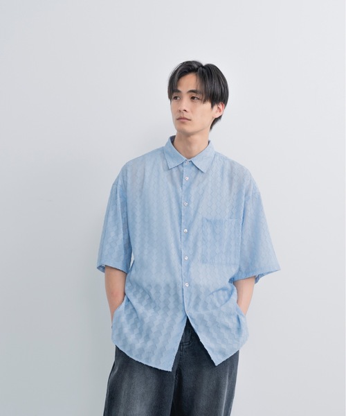「SINSS」 半袖シャツ LARGE ブラック メンズ_画像6