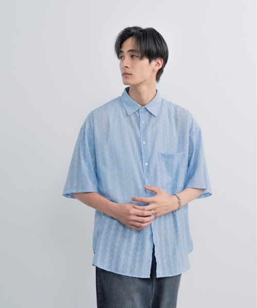 「SINSS」 半袖シャツ LARGE ブラック メンズ_画像8