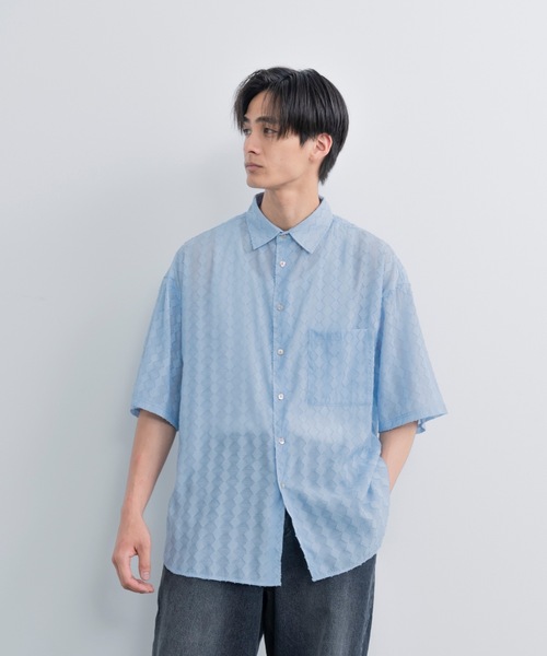 「SINSS」 半袖シャツ LARGE ブラック メンズ_画像9