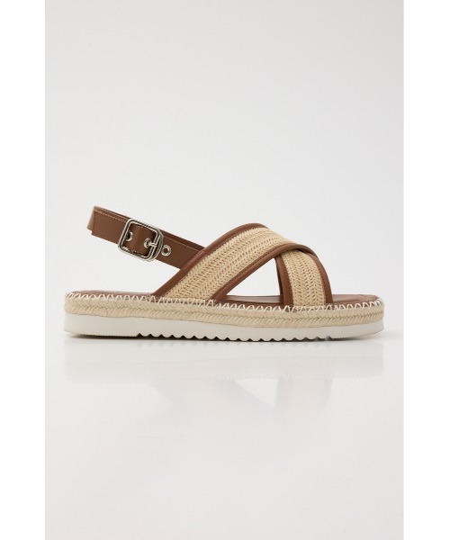 「STACCATO」 フラットサンダル 24.5cm ブラック レディース_画像4
