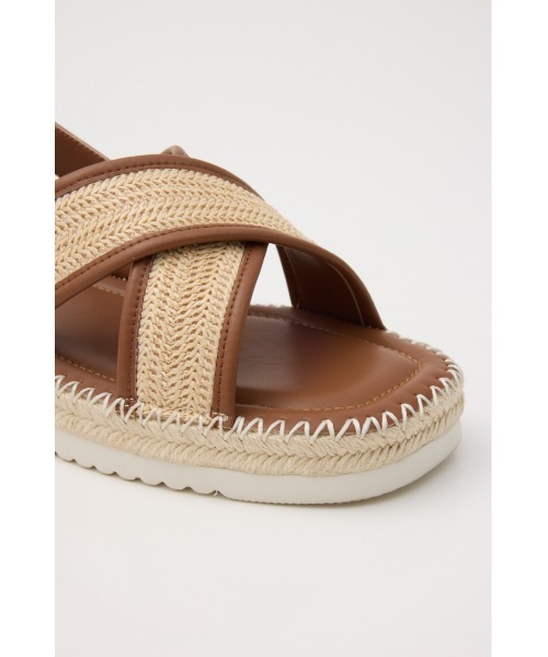「STACCATO」 フラットサンダル 24.5cm ブラック レディース_画像7