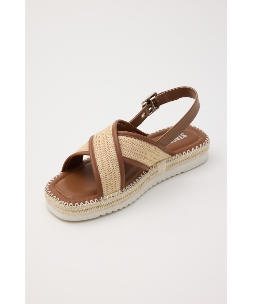 「STACCATO」 フラットサンダル 24.5cm ブラック レディース_画像8
