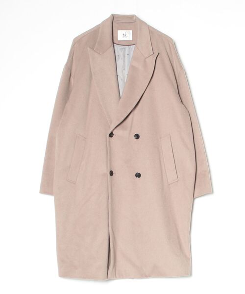 TAKEO KIKUCHI（タケオキクチ） チェスターコート M ベージュ メンズ