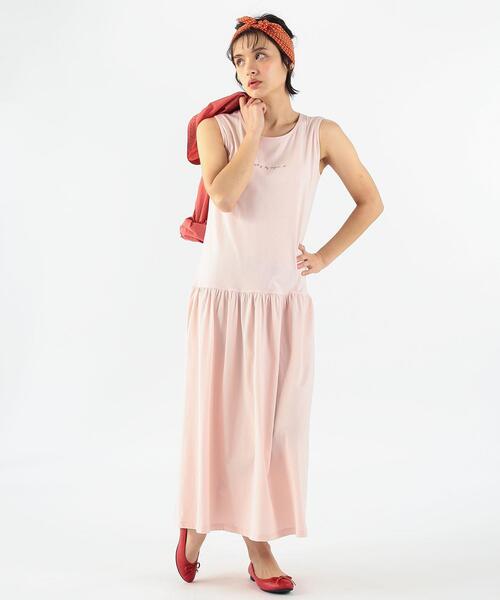 「To b. by agnes b.」 ノースリーブワンピース 38 ピンク レディース_画像3