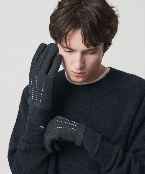 BEAUTY＆YOUTH UNITED ARROWS 手袋 コンビ ステッチ グローブ