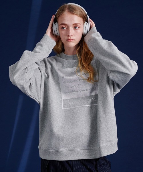 ONCILY（オンシェリー） スウェットカットソー SMALL シルバー メンズ