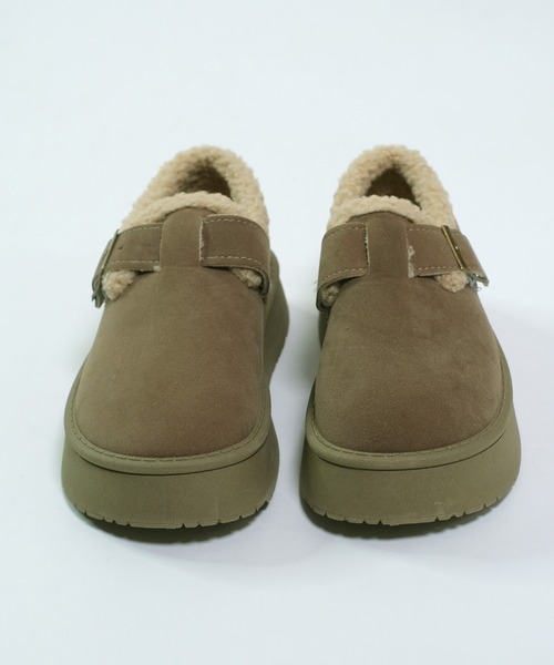 shopnikoniko（ショップにこにこ） スリッポン フェイクムートン