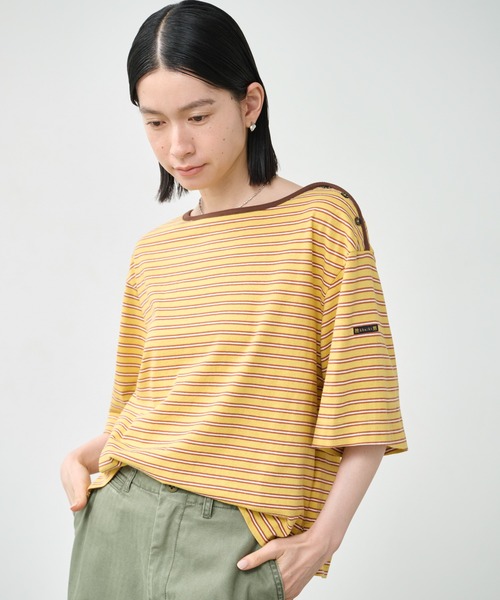 kha:ki（カーキ） tシャツ 半袖 「KHA:KI / カーキ」マルチストライプ