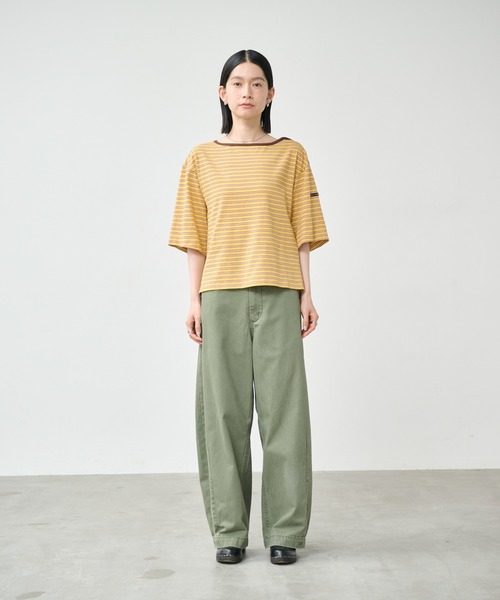 kha:ki（カーキ） tシャツ 半袖 「KHA:KI / カーキ」マルチストライプ