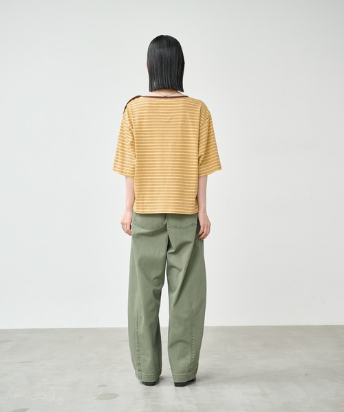 kha:ki（カーキ） tシャツ 「KHA:KI / カーキ」マルチストライプ