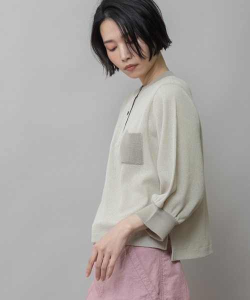 Munich（ミューニック） tシャツ 「速乾性」シアーワッフル×ニットリブ