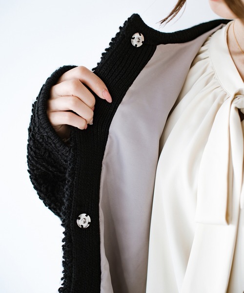 「haco!」 ノーカラージャケット MEDIUM ブラック レディース_画像9