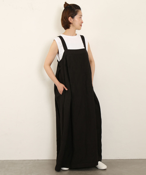 「JOURNAL STANDARD LUXE」 サロペットスカート FREE ブラック レディース_画像3