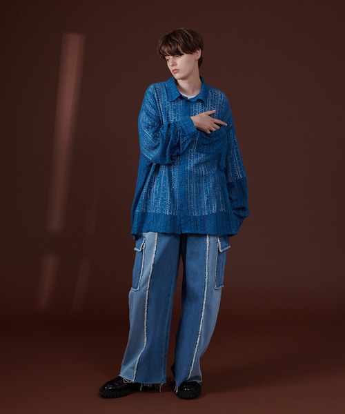 「ONCILY」 デニムパンツ SMALL ブルー メンズ_画像4