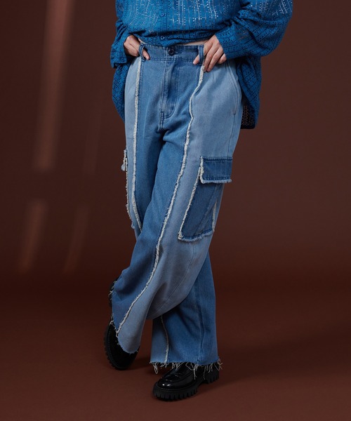 「ONCILY」 デニムパンツ SMALL ブルー メンズ_画像9