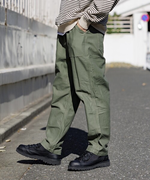 GUNG HOガンホー オリジナル ファティーグ パンツGH22S026オリーブ GUNG HO（ガンホー） パンツ MEDIUM オリーブ メンズ : ZOZOTOWN Yahoo